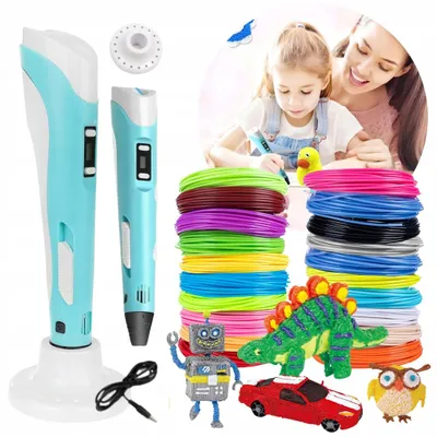 Produktbild von 3D-Stift Maxi Set mit 209m Filament für Kinder