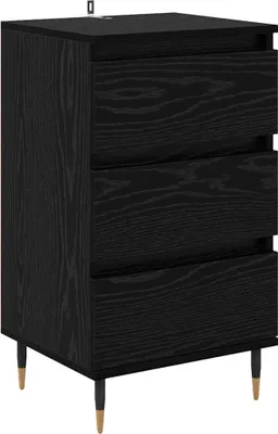Produktbild von "2026 MODERNE"Sideboard - elegante Design - Mehrzweckschrank - Schwarz Eichen-Optik 35 x 40 x 70 cm Holzwerkstoff - Kommoden CC3303225
