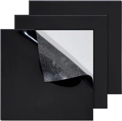 Immagine prodotto di Lastre in silicone autoadesive 20x20 cm, nere, 2 mm