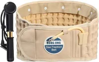 Produktbild von Hongjing Dekompression Rückengurt niedrigere Schmerzlinderung, aufblasbarer Lendenhaltergurt, eine Größe, passt 29-49 Taille