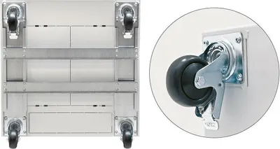 Produktbild von Rollensatz mit Verstärkungsrahmen für Verteiler 800x1100 mm