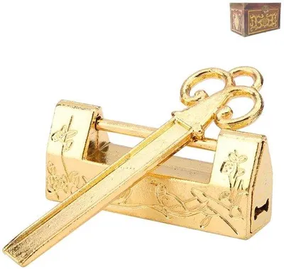 Obrázok produktu pre Miniatúrny závesný zámok – čínsky dizajn – 4 x 1,8 cm – štýl vintage