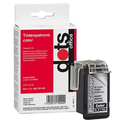 Produktbild von dots color Druckerpatronen kompatibel zu Canon CL-546XL