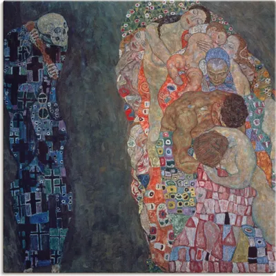 Produktbild von ARTland Leinwandbild Tod und Leben. Vollendet 1916. Größe: 70x70 cm