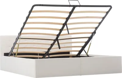 Immagine prodotto di vidaXL Letto contenitore idraulico in Pelle finta nera 90×200 cm