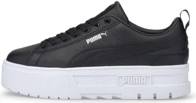 Produktbild von Puma Mayze Classic - Damen Plateau Schuhe Sneakers Leder Schwarz 384209-03 , Größe: EU 37.5 UK 4.5