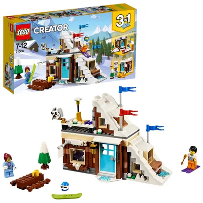 Zdjęcie produktu dla LEGO Creator Modular Winter Vacation, Zestaw do budowania, 7 lat(a), 374 szt., 616 g