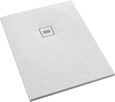 Produktbild von Sellon24® Duschwanne Superflache Acrylwanne Ablaufgarnitur Abdeckplatte Duschtasse Rutschfest Weiß 80x120x3,5 cm