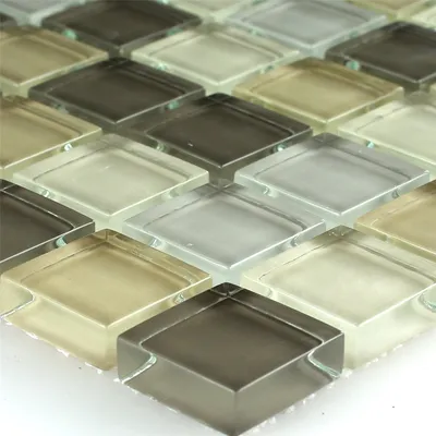 Produktbild von Glasmosaik Fliesen Light Green 23x23x8mm