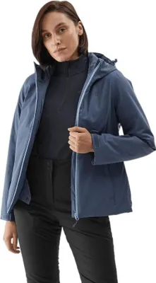 Produktbild von 4F Damen Skijacke AW23TJACF120-32S, Größe S, Farbe Blau, Komfortabel