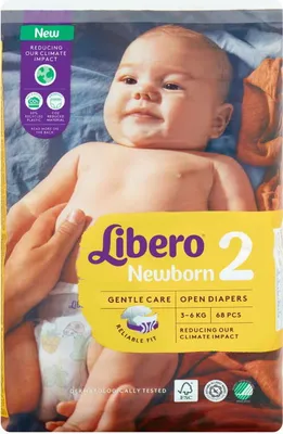 Obrázek produktu pro Libero Newborn 2 Jumbo (68 ks)