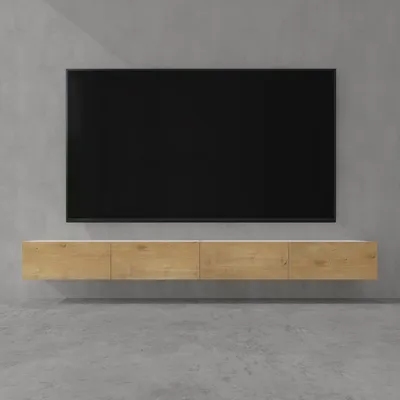 Produktbild von doporro TV Lowboard hängend Fernsehschrank Wohnzimmer | TV-Schrank hängend Fernsehtisch Hängeschrank 280cm Fernsehschrank02