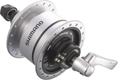 Zdjęcie produktu dla Dynamo w piaście Shimano DHC30001NDNS 6V 1.5W oś pełna 36-otworowa srebrna 20-28 cali