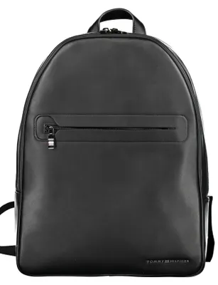 Produktbild von Stylischer Herren Rucksack Schwarz mit Laptopfach und Außentasche