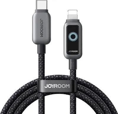 Immagine prodotto di Cavo dati di ricarica rapida USB-C a Lightning Joyroom da 30 W, 1,2 m - Nero