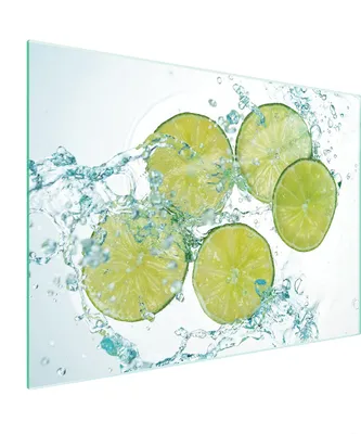 Image de Planche à découper en verre 40x30 citron vert