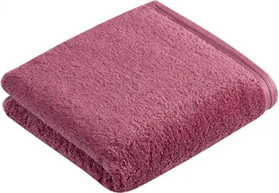 Produktbild von Vossen 118084 | Handtuch Vegan Life Handtuch, 50 x100 cm - Farbe: Blackberry - Größe: 50 x 100 cm