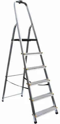 Produktbild von Aluminium-Haushaltsleiter 6 Stufen