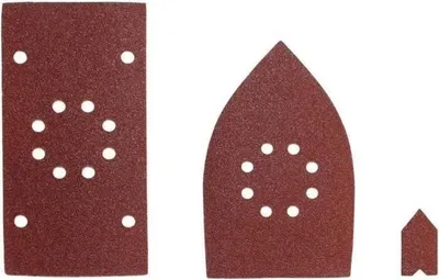 Obrázek produktu pro Sada brusného papíru RYOBI, 30 kusů, 1/3 listu, trojúhelníky, prstové brusky, EMS180RV, RMS180, RMS170, SMS30A