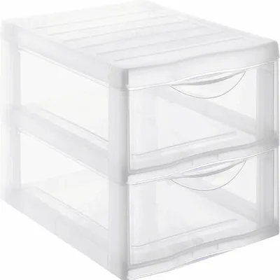 Produktbild von Schubladenbox 2 Schübe DIN A4 ORGAMIX, Ausführung:A4 / 2 Fächer