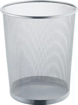 Zdjęcie produktu dla helit H2518600 Papierkorb Mesh, aus Drahtmetall, 23 Liter, silber