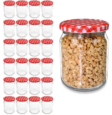 Obrázok produktu pre Nádoby Inmaak s viečkom na skrutku, objem 540 ml, sada 24 kusov
