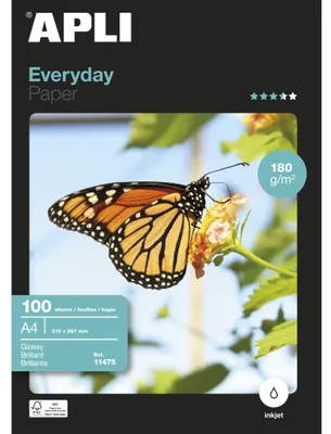 Obrázek produktu pro Fotopapír A4, 180 g, 100 listů, lesklý