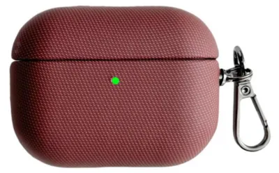 Obrázok produktu pre Ochranné puzdro na AirPods Pro 3 z umelej kože s karabínou, 360°