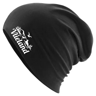 Produktbild von Huuraa Beanie Vlieland Niederlande Black One Size Baumwolle und Elasthan Mütze Geschenkidee