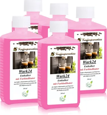 Produktbild von Wark24 Flüssig Entkalker 500ml für Kaffeevollautomat Siemens, Philips (5er Pack)