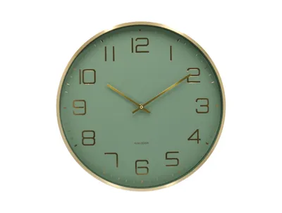 Immagine prodotto di Karlsson - Orologio da parete Elegance Glow - Verde - Ø40cm