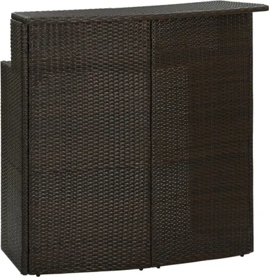 Obrázek produktu pro Zahradní barový stůl hnědý 120 x 55 x 110 cm polyratan
