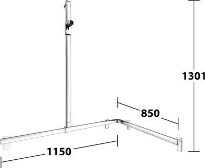Produktbild von KEUCO 35015010302 Duschhandlauf AXESS 35015,