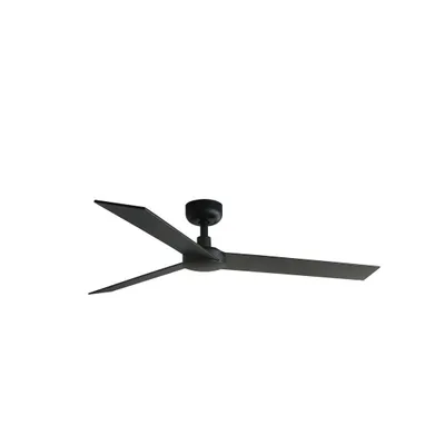 Produktbild von Energiespar Deckenventilator mit Fernbedienung Rudder L Schwarz 132 cm