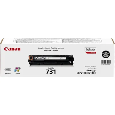 Image de Canon 731 BK - Noir - Original - cartouche de toner - pour i-SENSYS LBP7100Cn, LBP7110Cw, MF8230Cn, MF8280Cw (6272B002)