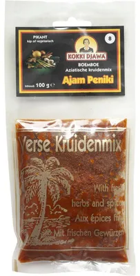 Produktbild von Kokki Djawa Boemboe Ajam Peniki Gewürzmischung 100g – Indonesische Gewürzpaste für Hähnchen