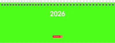 Image de BRUNNEN 1077261536 Agenda transversal30x11cm 2S/1W vert