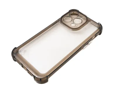 Produktbild von Schutzhülle stoßfest aus TPU in Schwarz Transparent Hülle für iPhone 14 Pro Max