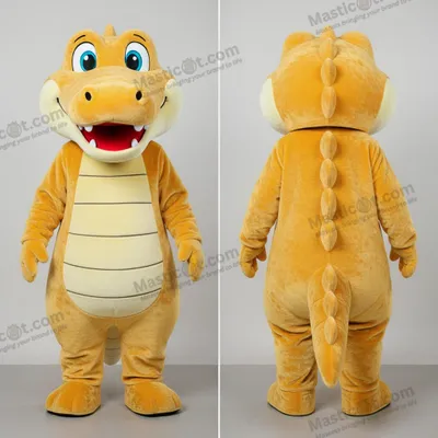Produktbild von Goldener MASTICOT breit lächelnder Krokodil-Maskottchen