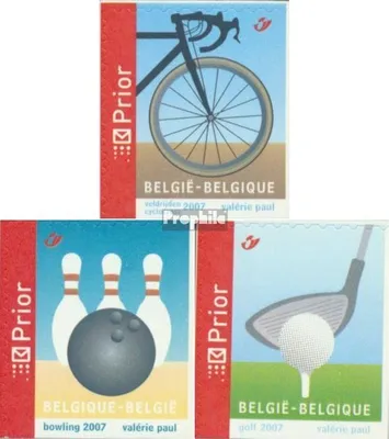 Produktbild von Briefmarken Belgien 2007 Mi 3653I E-3655I E (kompl.Ausg.) postfrisch WM Querfeldeinradfahren