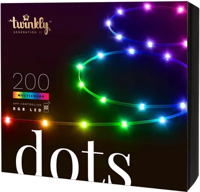 Obrázek produktu pro Twinkly Dots - Girlande - Mehrfarbig - IP20 - Schwarz - Multi - G