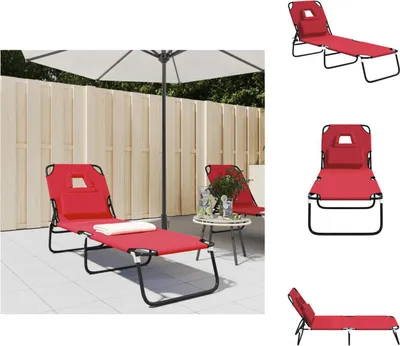 Produktbild von vidaXL Sonnenliege Klappbar Oxford-Gewebe & Pulverbeschichteter Stahl - Sonnenliegen