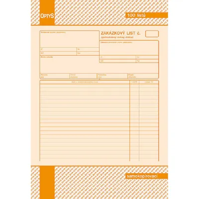 Image de Feuille personnalisée, A4, 100 feuilles, NCR