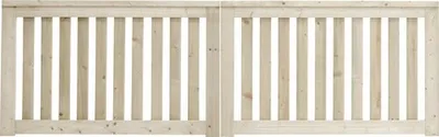 Produktbild von Doppeltor Konsta Girona ohne Schloßfräsung 300 x 90 cm natur