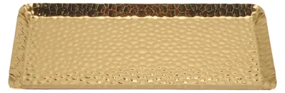 Serviertabletts aus Edelstahl, 25x11 cm, 2 Stück, spülmaschinengeeignet