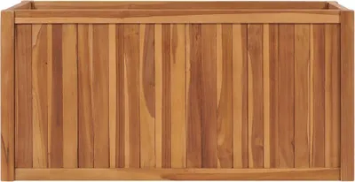 Productafbeelding van vidaXL Verhoogde plantenbak, 100x50x50 cm, massief teakhout