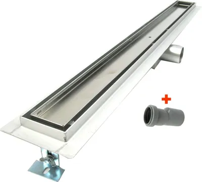 Obrázek produktu pro obkladový sprchový žlábek 1000mm Plochý sprchový odtok Koupelnový odtok T3AT 100cm Podlahový odtok