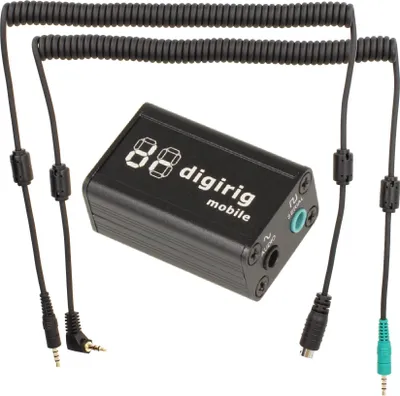Produktbild von Minadax DIGIRIG Mobile KIT | Revolutionäres Digital-Interface für Amateurfunk kompatibel mit XIEGU G90 X5105 G106 + Kabel SET - Logic Levels(default)