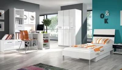 Productafbeelding van Bed + nachtkastje - slaapkamer meubels, kinderkamerbedden, zwart, 2-delige set, nieuw