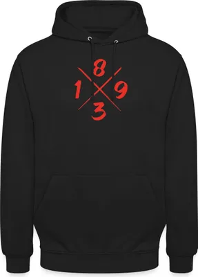 Produktbild von Spreadshirt Stuttgart 1893 Fußball Fan Uni Hoodie, 4XL, Schwarz